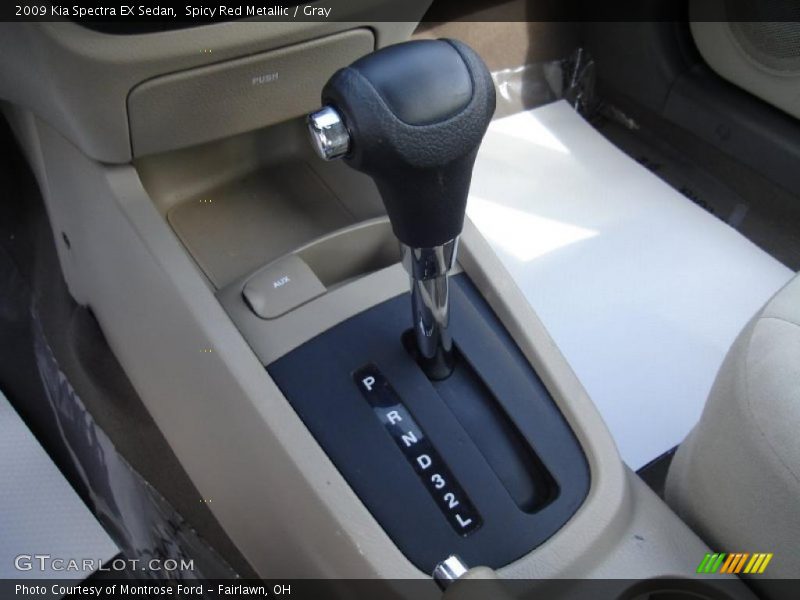 Spicy Red Metallic / Gray 2009 Kia Spectra EX Sedan