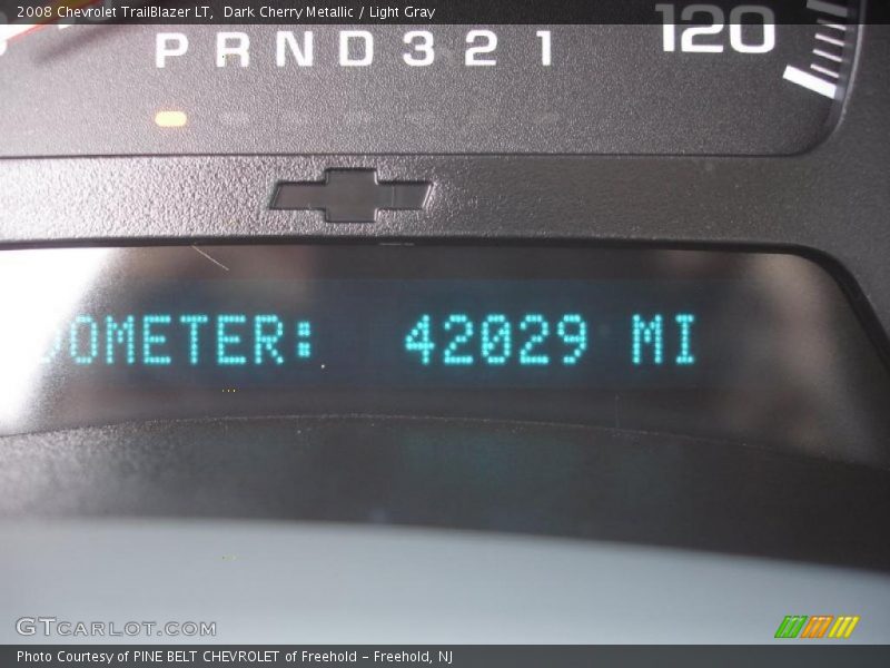 Dark Cherry Metallic / Light Gray 2008 Chevrolet TrailBlazer LT