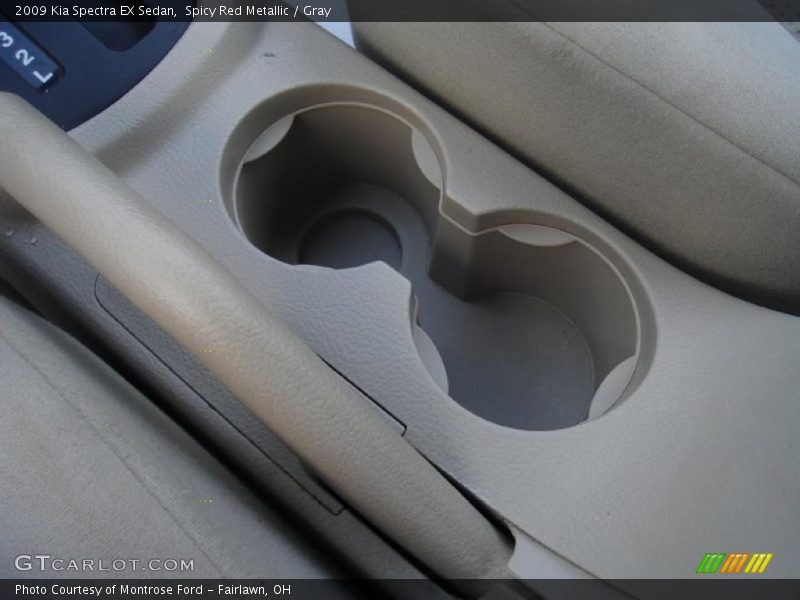 Spicy Red Metallic / Gray 2009 Kia Spectra EX Sedan