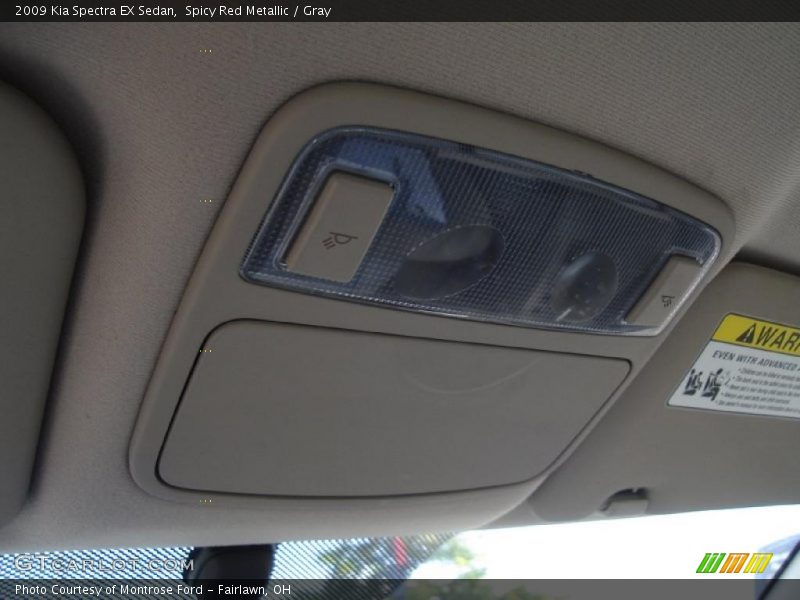 Spicy Red Metallic / Gray 2009 Kia Spectra EX Sedan