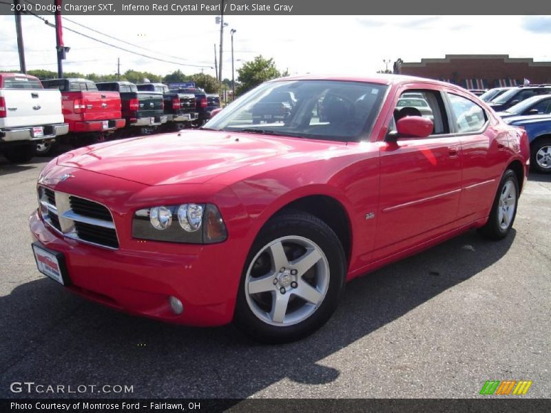 Inferno Red Crystal Pearl / Dark Slate Gray 2010 Dodge Charger SXT