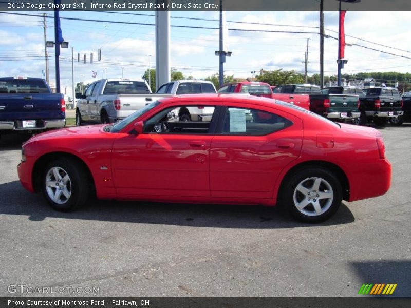 Inferno Red Crystal Pearl / Dark Slate Gray 2010 Dodge Charger SXT