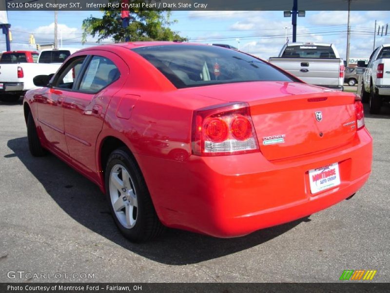 Inferno Red Crystal Pearl / Dark Slate Gray 2010 Dodge Charger SXT