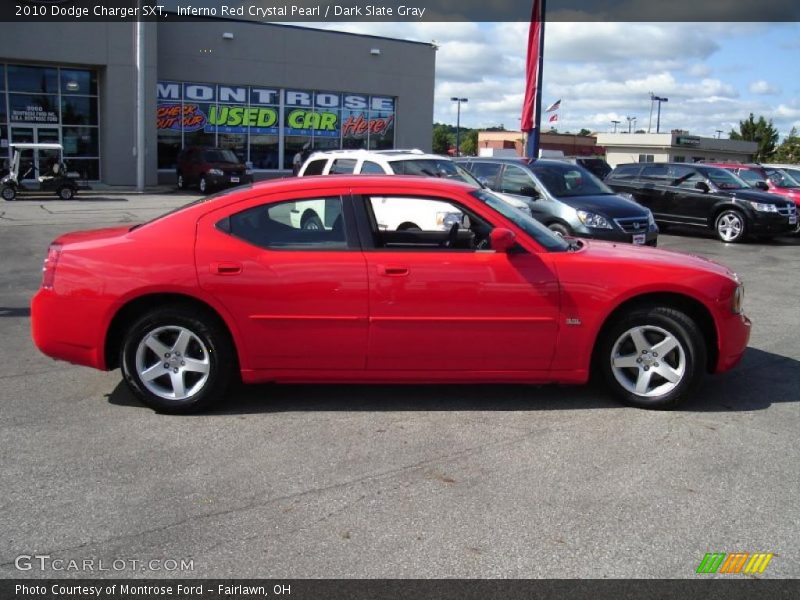 Inferno Red Crystal Pearl / Dark Slate Gray 2010 Dodge Charger SXT