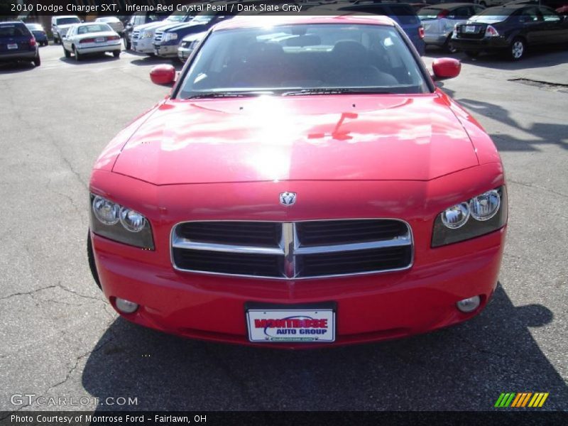 Inferno Red Crystal Pearl / Dark Slate Gray 2010 Dodge Charger SXT