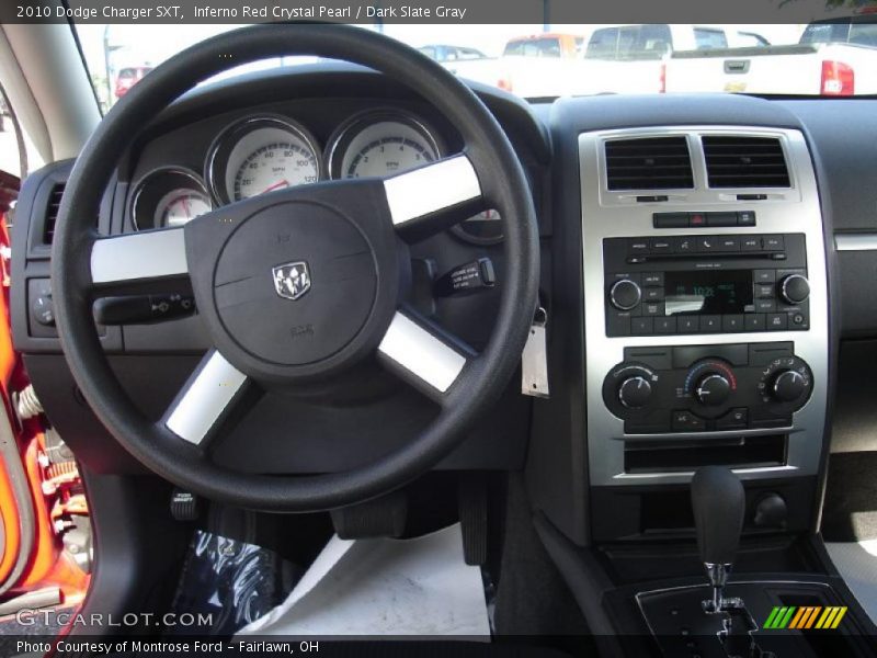 Inferno Red Crystal Pearl / Dark Slate Gray 2010 Dodge Charger SXT