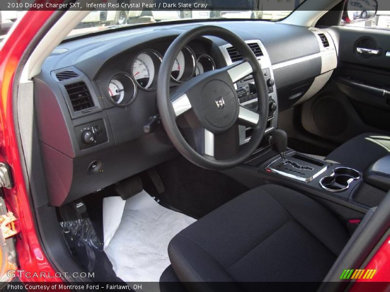 Inferno Red Crystal Pearl / Dark Slate Gray 2010 Dodge Charger SXT