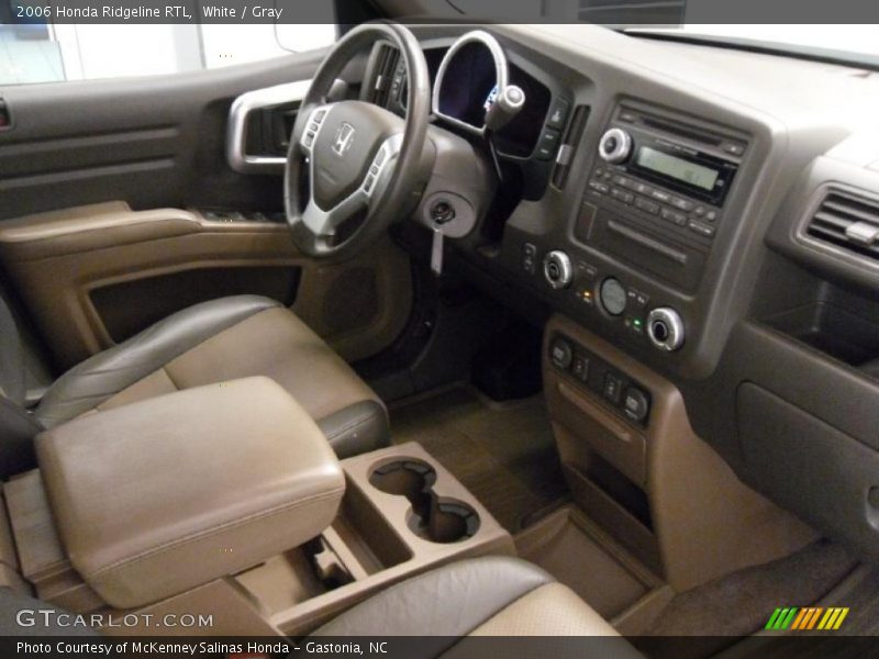 White / Gray 2006 Honda Ridgeline RTL