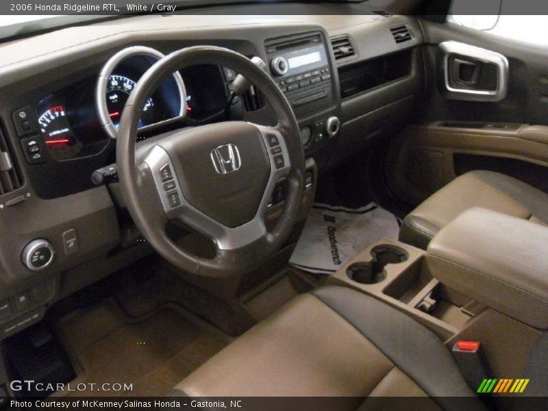 White / Gray 2006 Honda Ridgeline RTL