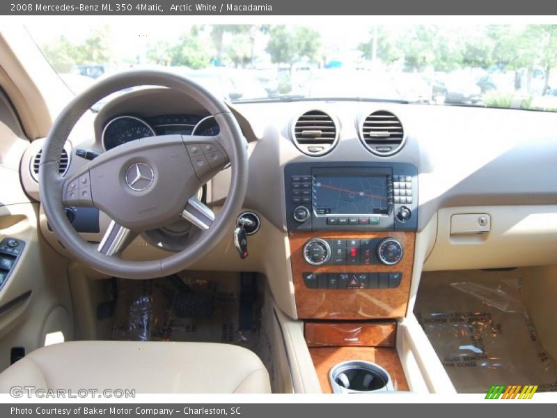 Arctic White / Macadamia 2008 Mercedes-Benz ML 350 4Matic