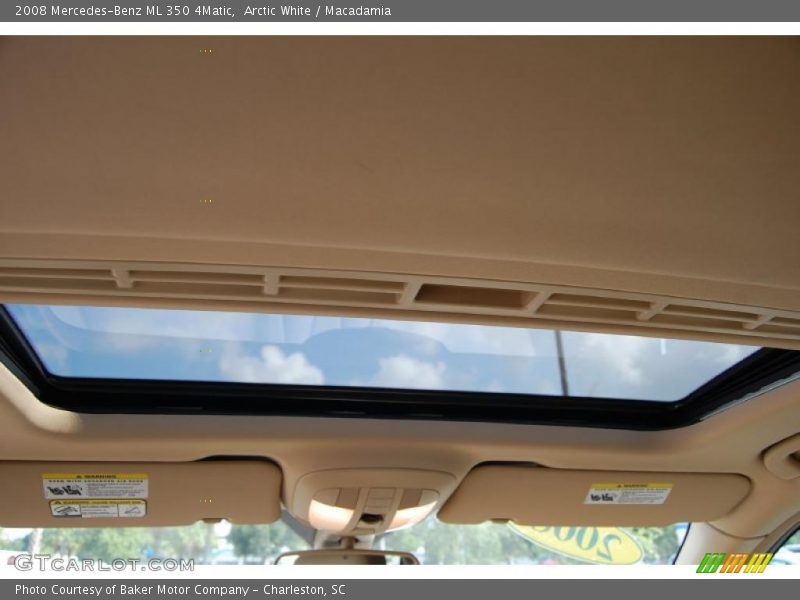 Arctic White / Macadamia 2008 Mercedes-Benz ML 350 4Matic