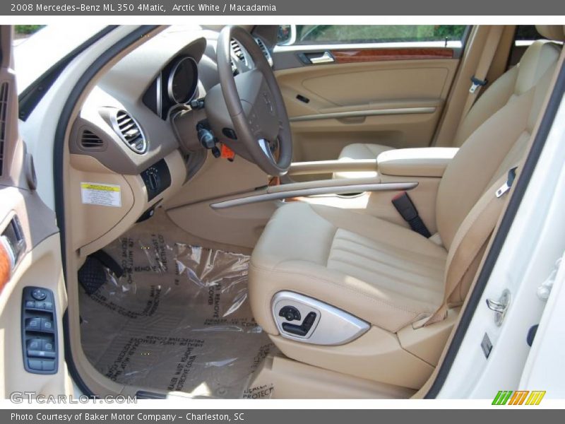 Arctic White / Macadamia 2008 Mercedes-Benz ML 350 4Matic
