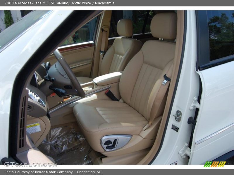 Arctic White / Macadamia 2008 Mercedes-Benz ML 350 4Matic