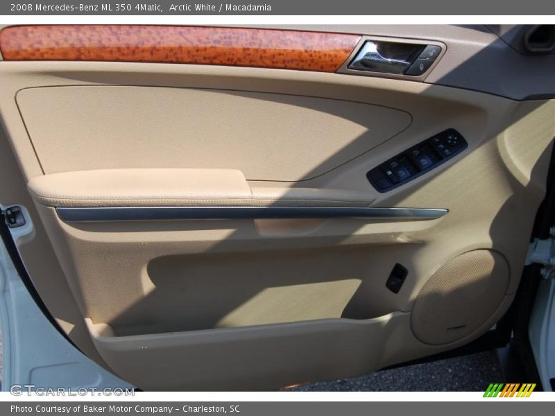 Arctic White / Macadamia 2008 Mercedes-Benz ML 350 4Matic