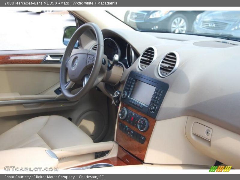 Arctic White / Macadamia 2008 Mercedes-Benz ML 350 4Matic