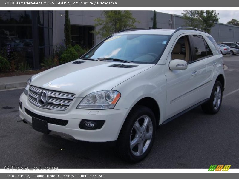 Arctic White / Macadamia 2008 Mercedes-Benz ML 350 4Matic
