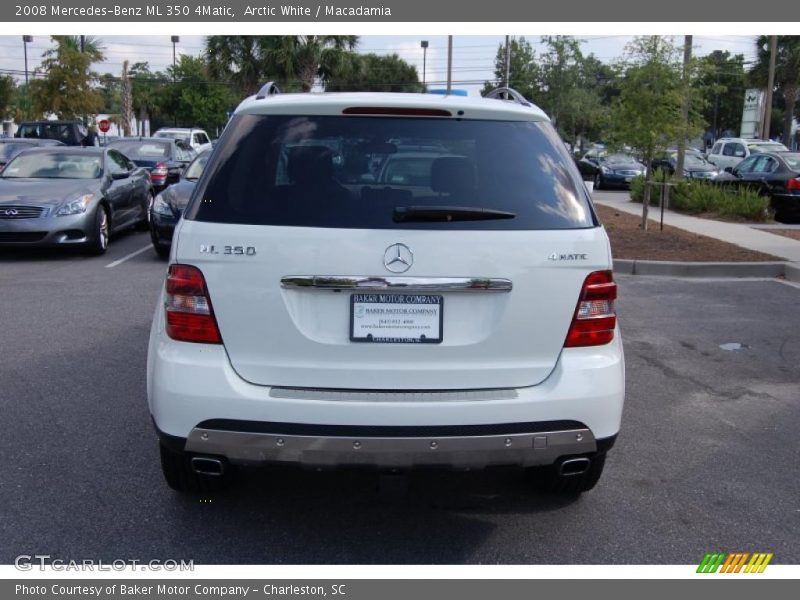 Arctic White / Macadamia 2008 Mercedes-Benz ML 350 4Matic