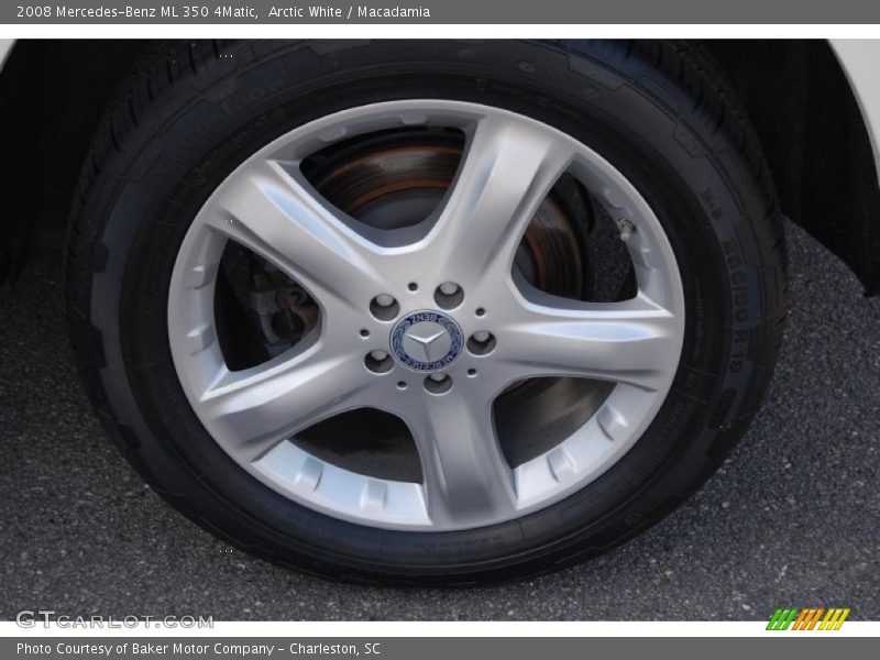 Arctic White / Macadamia 2008 Mercedes-Benz ML 350 4Matic