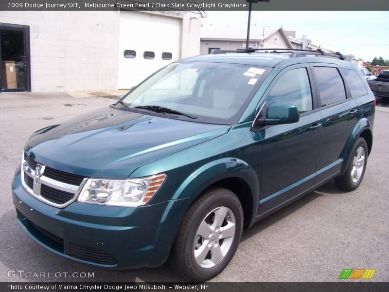 Melbourne Green Pearl / Dark Slate Gray/Light Graystone 2009 Dodge Journey SXT