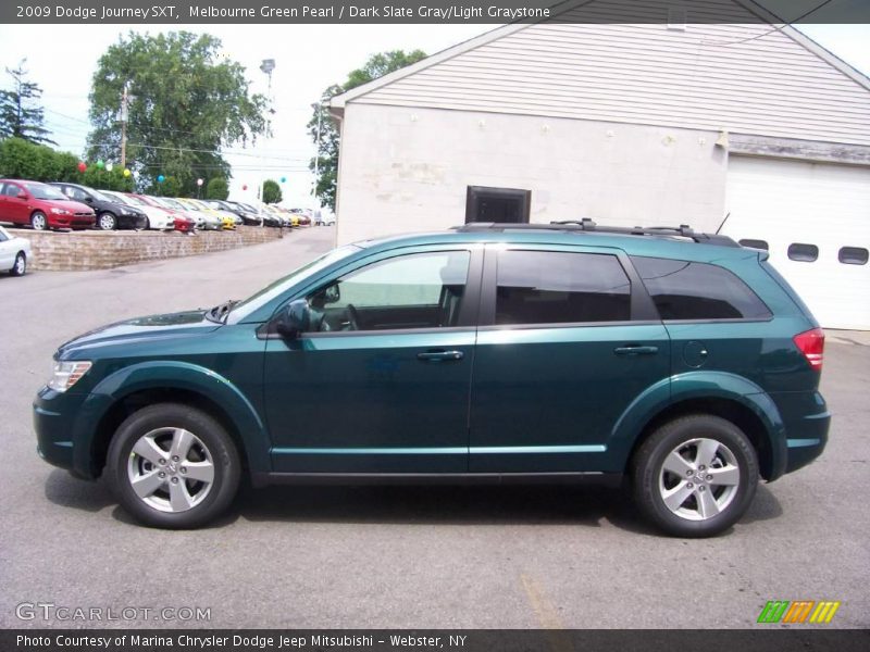 Melbourne Green Pearl / Dark Slate Gray/Light Graystone 2009 Dodge Journey SXT