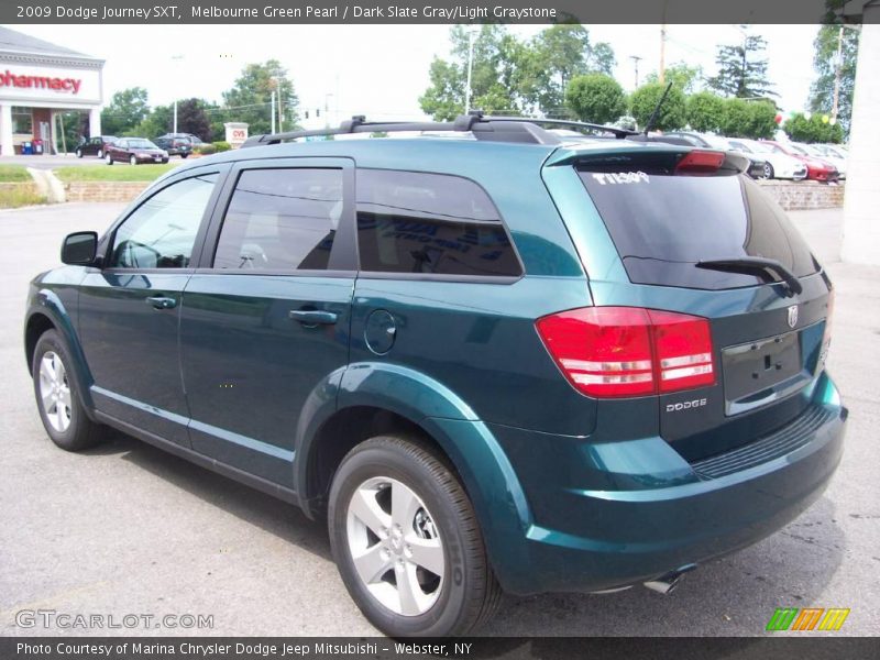 Melbourne Green Pearl / Dark Slate Gray/Light Graystone 2009 Dodge Journey SXT