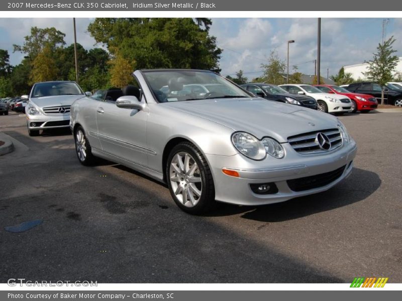 Iridium Silver Metallic / Black 2007 Mercedes-Benz CLK 350 Cabriolet