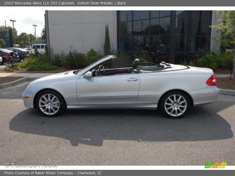 Iridium Silver Metallic / Black 2007 Mercedes-Benz CLK 350 Cabriolet