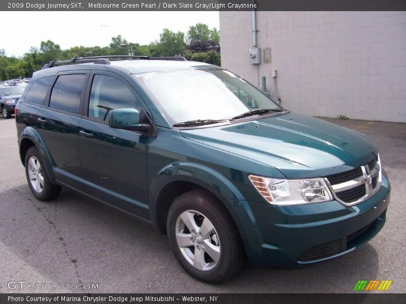 Melbourne Green Pearl / Dark Slate Gray/Light Graystone 2009 Dodge Journey SXT