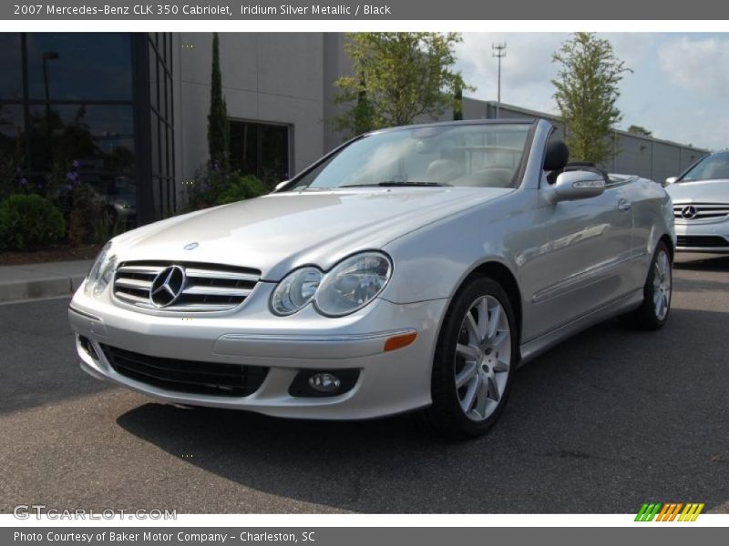 Iridium Silver Metallic / Black 2007 Mercedes-Benz CLK 350 Cabriolet