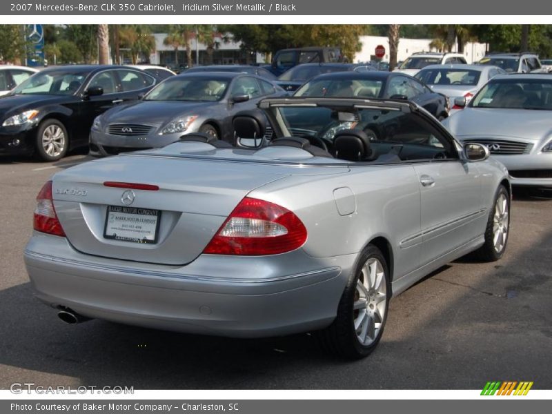 Iridium Silver Metallic / Black 2007 Mercedes-Benz CLK 350 Cabriolet