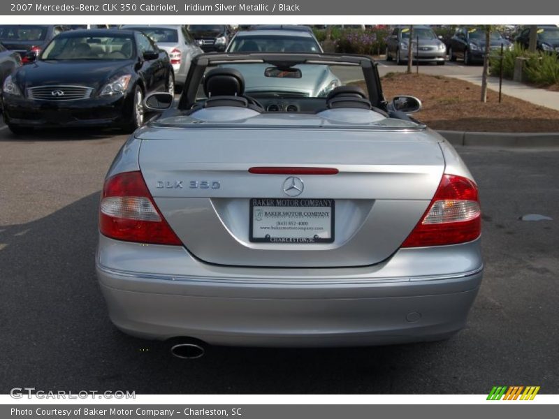 Iridium Silver Metallic / Black 2007 Mercedes-Benz CLK 350 Cabriolet