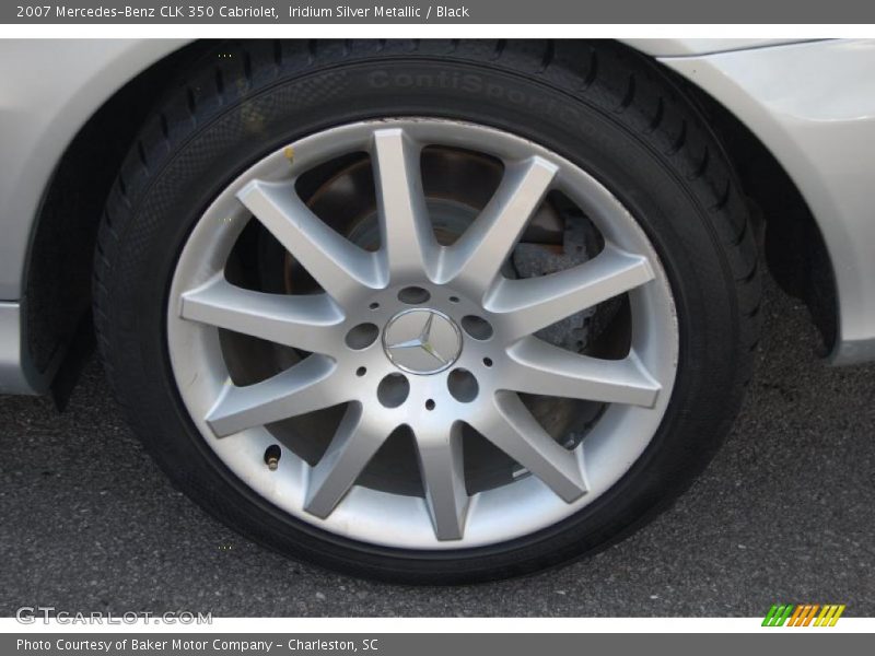 Iridium Silver Metallic / Black 2007 Mercedes-Benz CLK 350 Cabriolet