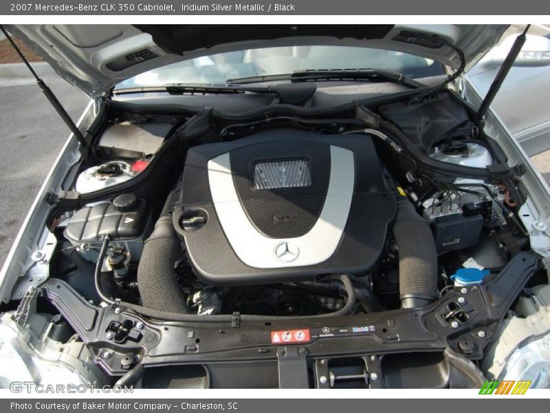 Iridium Silver Metallic / Black 2007 Mercedes-Benz CLK 350 Cabriolet