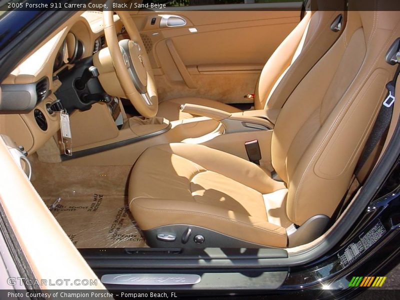Black / Sand Beige 2005 Porsche 911 Carrera Coupe
