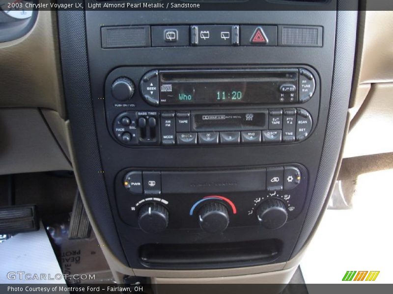 Light Almond Pearl Metallic / Sandstone 2003 Chrysler Voyager LX