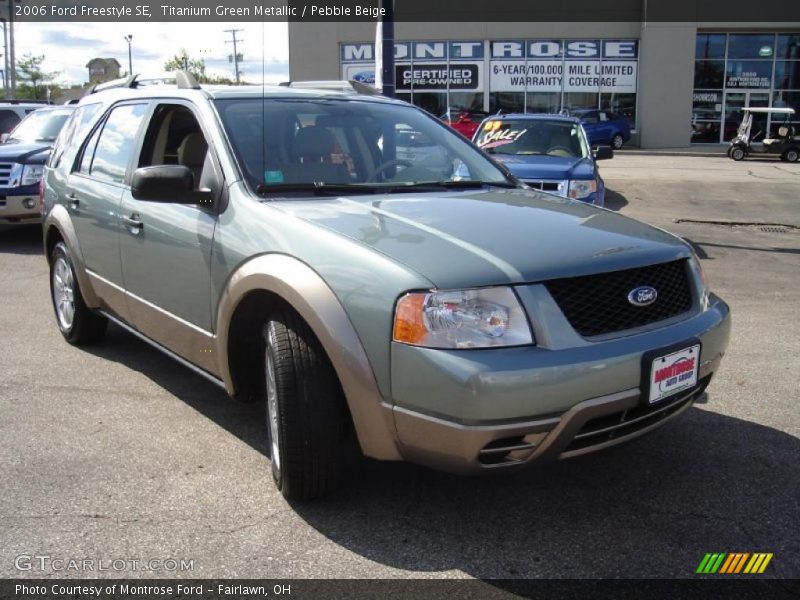 Titanium Green Metallic / Pebble Beige 2006 Ford Freestyle SE