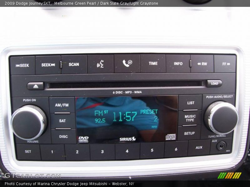 Melbourne Green Pearl / Dark Slate Gray/Light Graystone 2009 Dodge Journey SXT