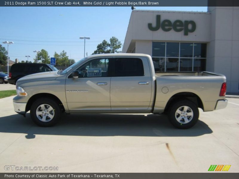 White Gold / Light Pebble Beige/Bark Brown 2011 Dodge Ram 1500 SLT Crew Cab 4x4