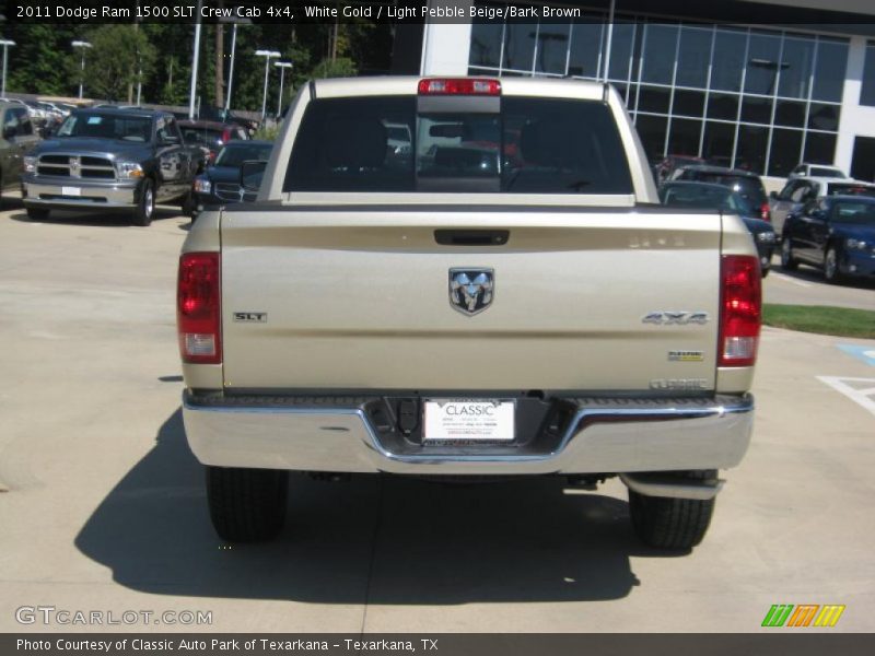 White Gold / Light Pebble Beige/Bark Brown 2011 Dodge Ram 1500 SLT Crew Cab 4x4