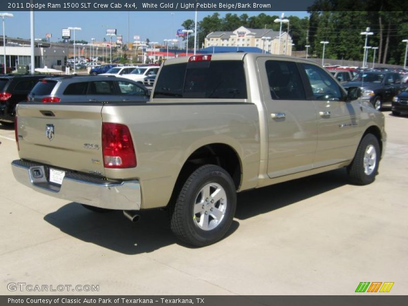 White Gold / Light Pebble Beige/Bark Brown 2011 Dodge Ram 1500 SLT Crew Cab 4x4