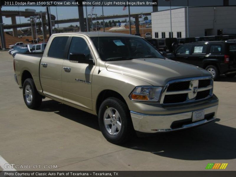 White Gold / Light Pebble Beige/Bark Brown 2011 Dodge Ram 1500 SLT Crew Cab 4x4