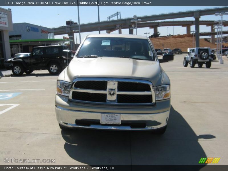 White Gold / Light Pebble Beige/Bark Brown 2011 Dodge Ram 1500 SLT Crew Cab 4x4