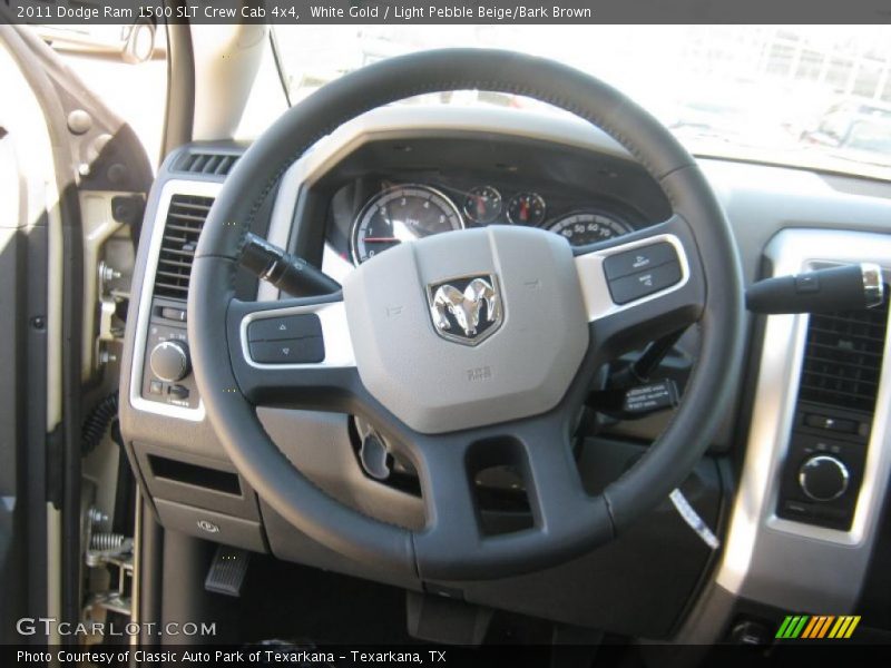 White Gold / Light Pebble Beige/Bark Brown 2011 Dodge Ram 1500 SLT Crew Cab 4x4