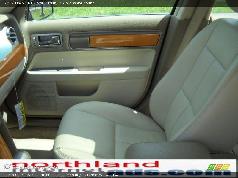 Oxford White / Sand 2007 Lincoln MKZ AWD Sedan