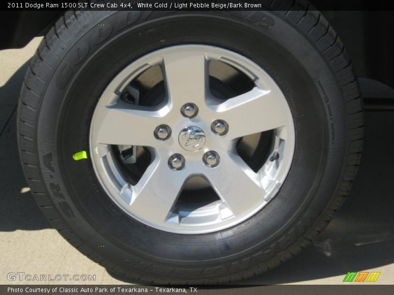 White Gold / Light Pebble Beige/Bark Brown 2011 Dodge Ram 1500 SLT Crew Cab 4x4