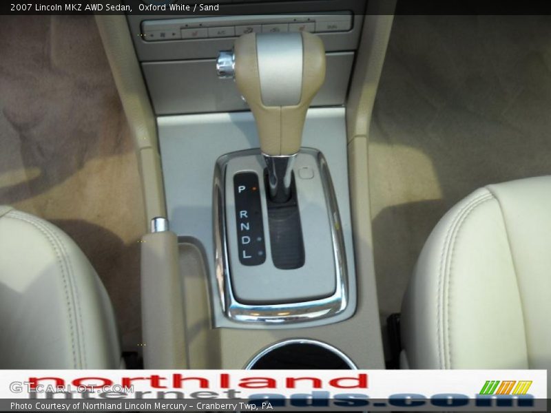 Oxford White / Sand 2007 Lincoln MKZ AWD Sedan
