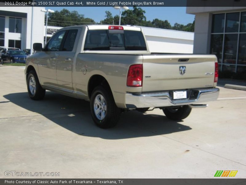 White Gold / Light Pebble Beige/Bark Brown 2011 Dodge Ram 1500 SLT Quad Cab 4x4