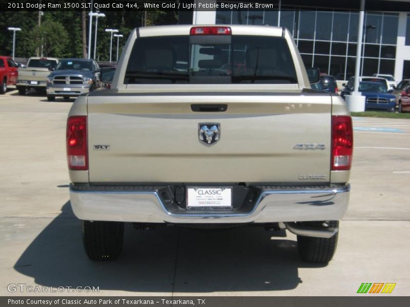 White Gold / Light Pebble Beige/Bark Brown 2011 Dodge Ram 1500 SLT Quad Cab 4x4