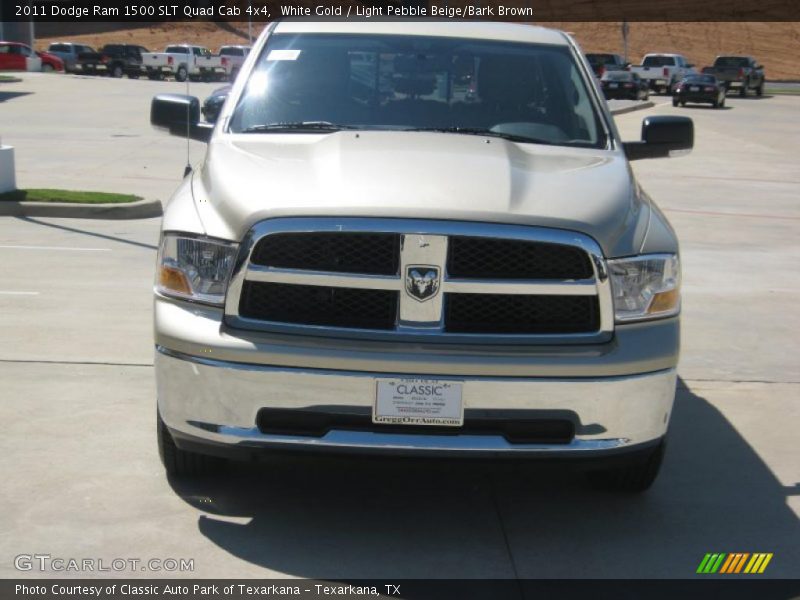 White Gold / Light Pebble Beige/Bark Brown 2011 Dodge Ram 1500 SLT Quad Cab 4x4