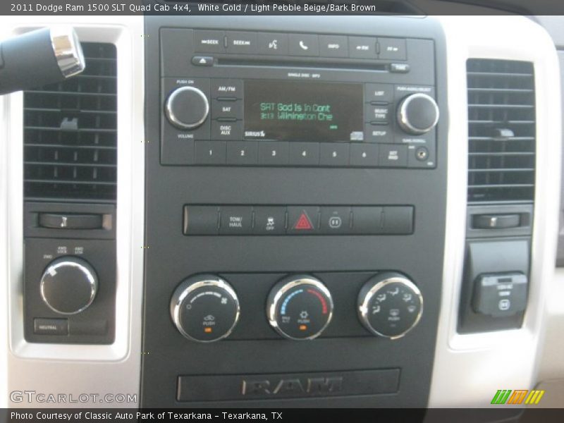 White Gold / Light Pebble Beige/Bark Brown 2011 Dodge Ram 1500 SLT Quad Cab 4x4